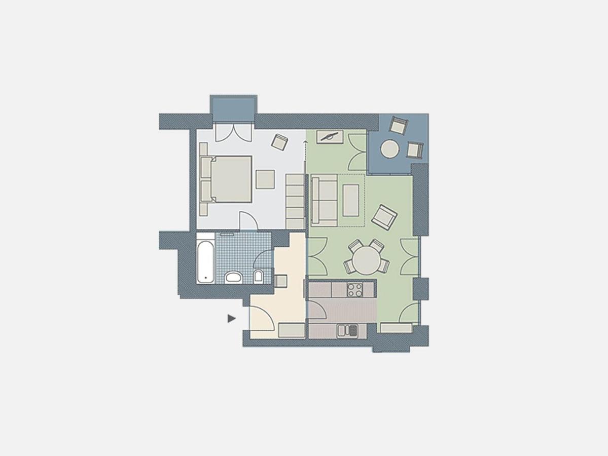 Kaiservillen Heringsdorf - Ferienwohnung Mit 1 Schlafzimmer Und Terrasse D204 エクステリア 写真